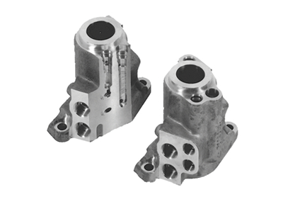 Steering gear pump body